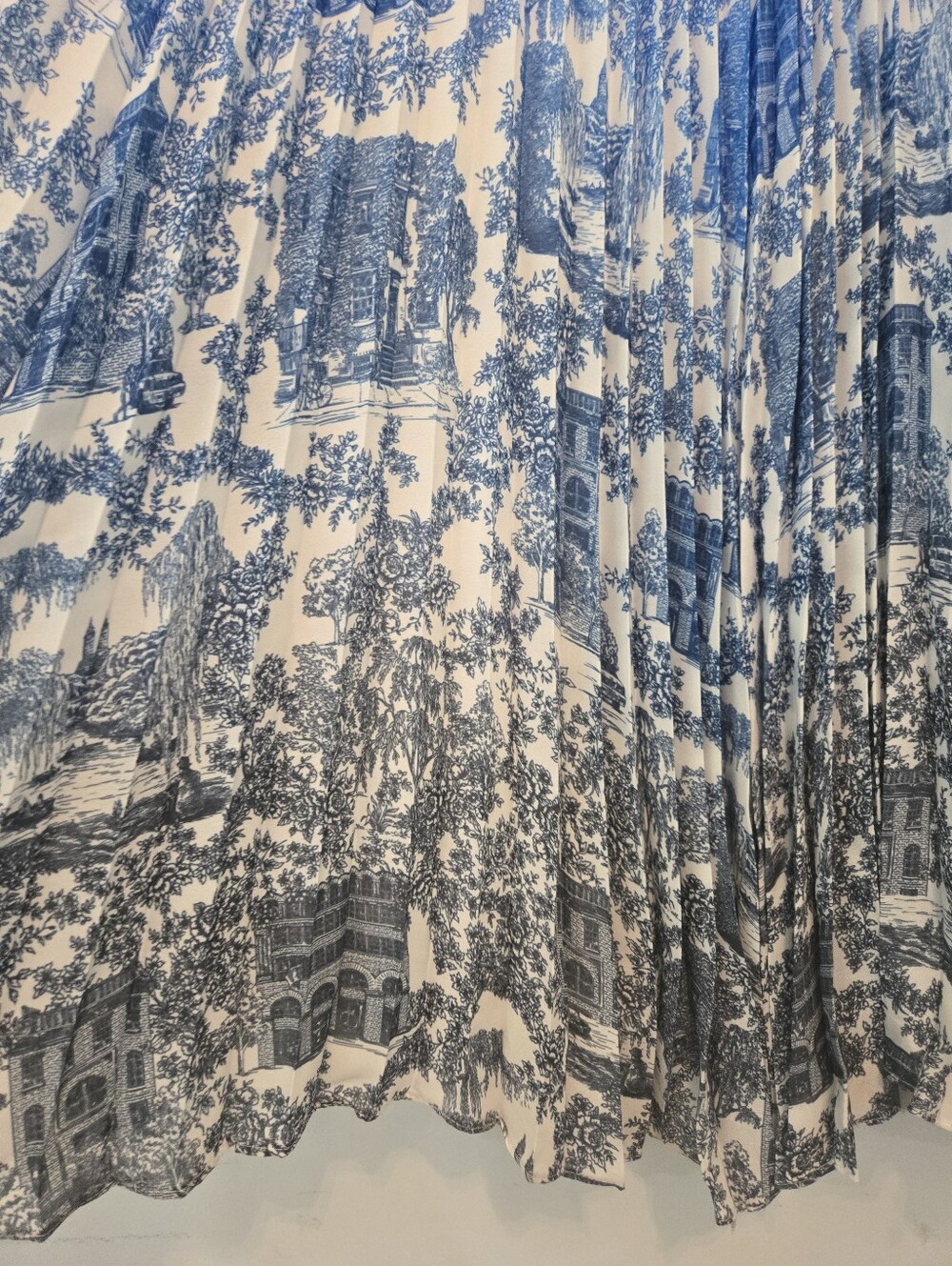 Catherine Malandrino Blue Pleated Maxi Skirt NWT Size 6 Ombre - Picture 6 of 13